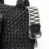 Brandon Small Woven Tote - Black Onyx