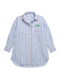 Cover-Up Shirt "Beach"  - Blue Stripes