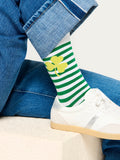 Striped Shamrock Socks - Multi