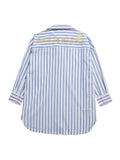 Cover-Up Shirt "Beach"  - Blue Stripes
