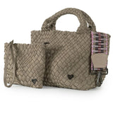 Brandon Small Woven Tote - Buff