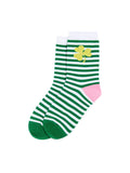 Striped Shamrock Socks - Multi