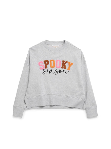 "Spooky Season" Relaxed Sweatshirt -  Grey