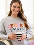 "Spooky Season" Relaxed Sweatshirt -  Grey
