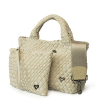 Brandon Small Woven Tote - Khaki