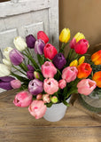 Fresh Touch Tulips - 18" Pink
