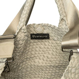 Brandon Small Woven Tote - Khaki