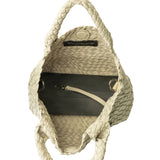 Brandon Small Woven Tote - Khaki