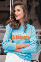 "Endless Summer"  Sweatshirt - Aqua