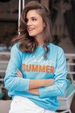 "Endless Summer"  Sweatshirt - Aqua