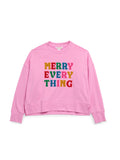 Merry Everything Relaxed Sweatshirt - Candy Pink