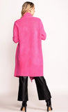The Stockport Sweater Coat - Hot Pink