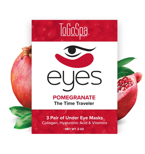 TOGOSPA - Pomegranate Eye Masks - 3Pk