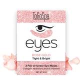 TOGOSPA - Rose Gold Eye Masks - 3Pk
