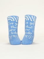 "I've Got That New Baby Small/ Try Not To F**k Me Up" Baby Socks