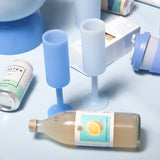 Sky + kingfisher | seff | silicone unbreakable champagne flute