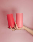 Cherry + blush | stegg | silicone unbreakable highball glasses