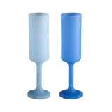 Sky + kingfisher | seff | silicone unbreakable champagne flute