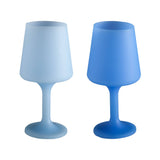 Sky + kingfisher | swepp | silicone unbreakable wine glasses