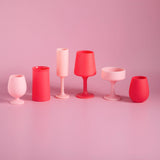 Cherry + blush | seff | silicone unbreakable champagne flute