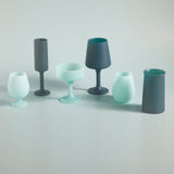 Mist + ink | swepp | silicone unbreakable wine glasses