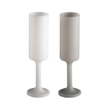 Blanc + dove | seff | silicone unbreakable champagne flute