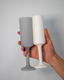 Blanc + dove | seff | silicone unbreakable champagne flute