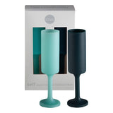 Mist + ink | seff | silicone unbreakable champagne flute