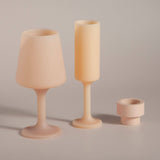 Wheat + oat | seff | silicone unbreakable champagne flute