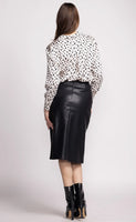 Cora Animal Print Satin Blouse