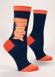 Teacher Socks 'Cause Teachers Rock! Woman's  Crew Socks