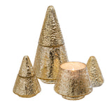 Shimmer Tree Candle Gold Small - Amber Spruce