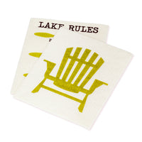 Chair & Rules Dishcloths Set/2