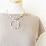 Adjustable Necklace w/ Ring Pendant