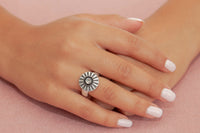 Stretch Ring Circle Accent w/ Centre CZ