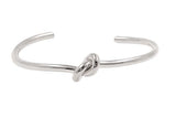 Shiny Metal Bangle kwith Knot