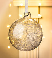 Ball Ornament with Glass Threads