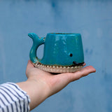 Whale Mug, Blue