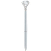 Silver Pen with Large Gem