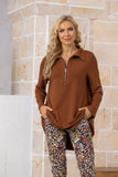 Bamboo Baby French Terry Tunic (Cinnamon)