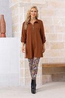 Bamboo Baby French Terry Tunic (Cinnamon)