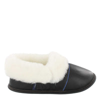 Womans - Leather Lazybone Slippers (Black)