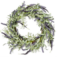 Lavender & Leaf Wreath
