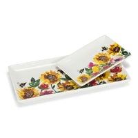 Sunflowers & Bees Rect Platter