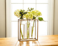 Triple Tube Vase w/Rack