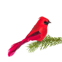 Small Cardinal Bird Clip