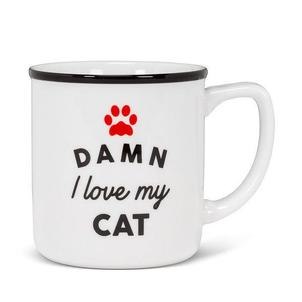 Love My Cat Text Mug
