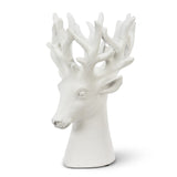 Reindeer Head Vase - White