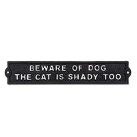 Rectangle “Beware of Dog” Sign