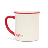 Naughty/Nice Small Text Mug